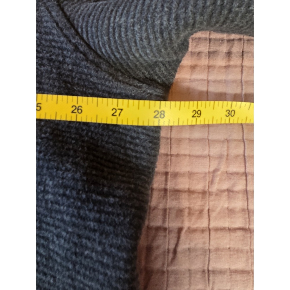 LL Bean Mens XXL Tall GrayLakewashed Double Knit Quarter Zip Pullover (521045) - Picture 4 of 6